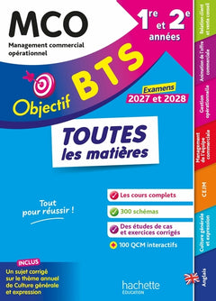 Objectif BTS MCO (1re et 2e années) - Toutes les matières, examens 2027-2028