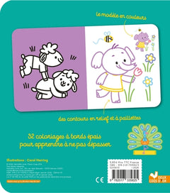 Coloriages à bords pailletés - Oscar le léopard