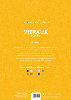 Coloriages mystères Disney - Vitraux Tome 2