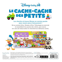 DISNEY BABY - Mon Grand Livre Puzzle 16 pièces - Le cache-cache des petits