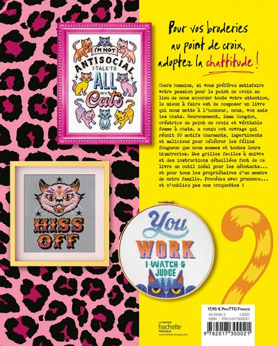 Point de croix avec chattitude