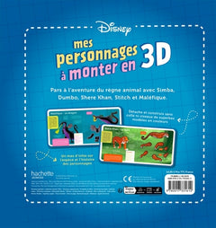 DISNEY - Grand Livre Puzzle - Mes personnages 3D à monter