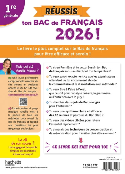 Réussis ton Bac de français 2026 avec Amélie Vioux 1re générale