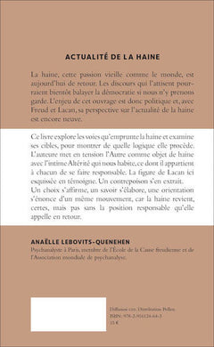 Actualité de la haine