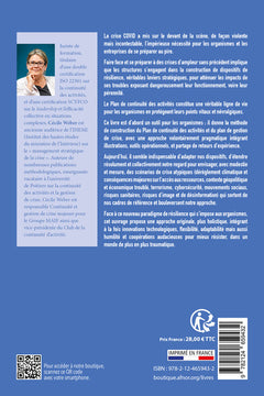 Plan de continuité des activités et gestions de crise