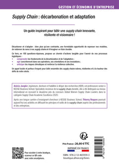 Supply Chain : décarbonation et adaptation