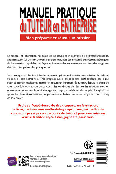 Manuel pratique du Tuteur en entreprise