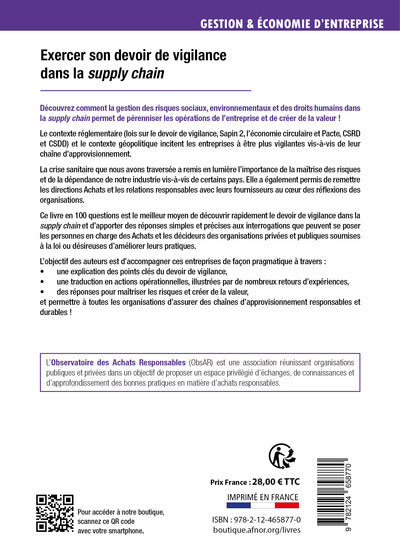 Exercer son devoir de vigilance dans la supply chain