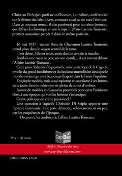 Le crime du métro 16 mai 1937 - l'affaire Laetitia Toureaux