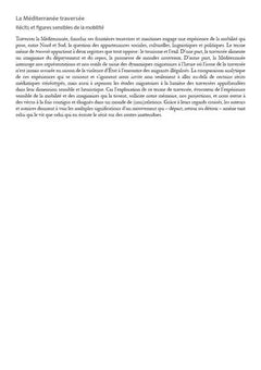 La Méditerranée traversée