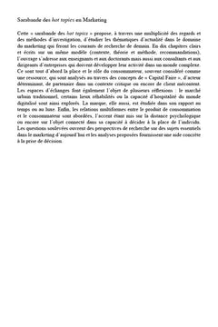 Sarabande des hot topics en Marketing