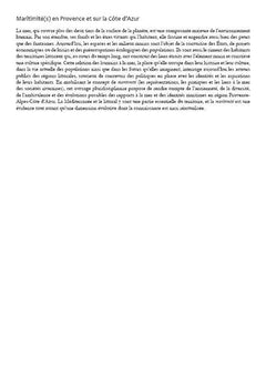 Maritimité(s) en région Provence-Alpes-Côte d'Azur