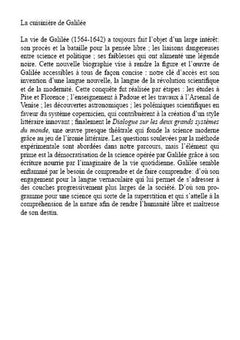 La cuisinière de Galilée