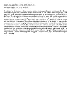 Les mondes de l’économie, XVIIIe-XXIe siècle
