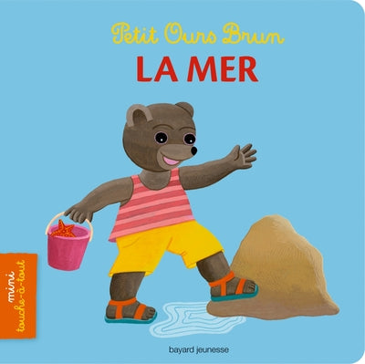 Petit ours brun mini touche-à-tout - La mer