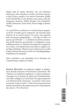 Écrire au féminin au Canada français