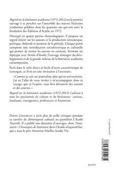 Regard sur la littérature acadienne (1972-2012)