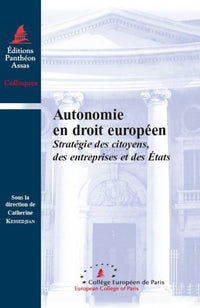 Autonomie en droit européen