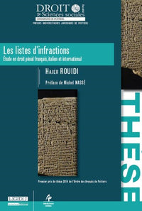 Les listes d'infractions