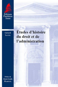 Études d'histoire du droit et de l'administration