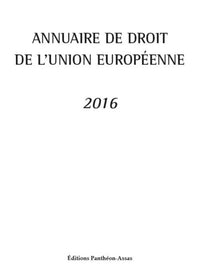 Annuaire de droit de l'Union européenne 2016
