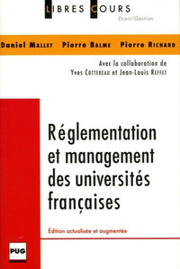 Règlements et management des universités françaises