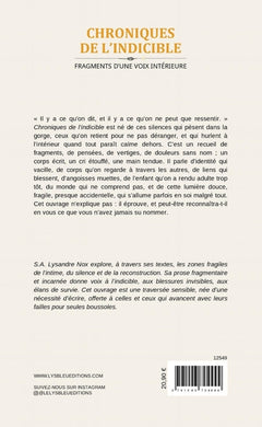 Chroniques de l'indicible