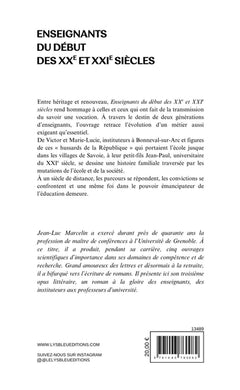 Enseignants du début des XXe et XXIe siècles