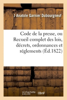 Code de la presse