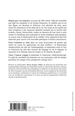 Au-delà de l'opposition valide et handicapé