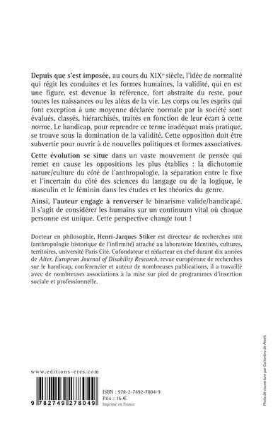 Au-delà de l'opposition valide et handicapé