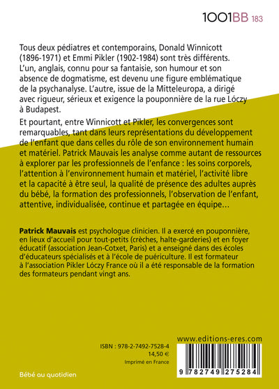 Penser les soins aux tout-petits avec Emmi Pikler et Donald Winnicott