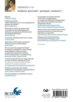 Contraste 63 - Guidance parentale : pourquoi, comment ?