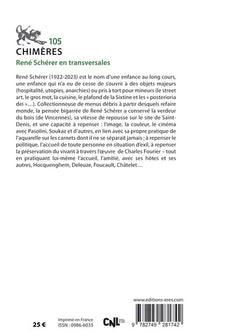 Chimères 105 - René Schérer en transversales