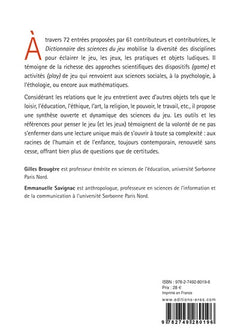 Dictionnaire des sciences du jeu