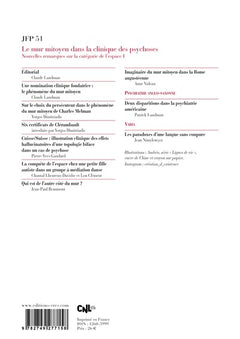 JFP 51 - Le mur mitoyen dans la clinique des psychoses