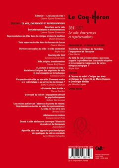 Le Coq Héron n°261 - Le vide, émergences et représentations