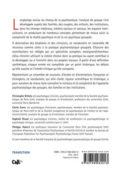 Vocabulaire clinique de l'analyse de groupe