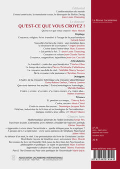 Qu'est-ce que vous croyez !