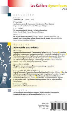 Cahiers dynamiques 86 - Autonomie des enfants