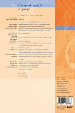 RPPG 85 - Clinique du sensible en groupe