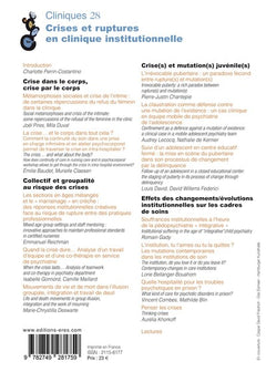 Ruptures et mutations en cliniques institutionnelles