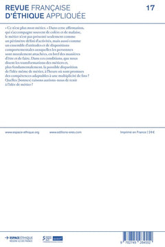 RFEA 17 -  La fin des métiers ?