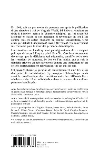 Un lieu à soi : habiter avec un handicap