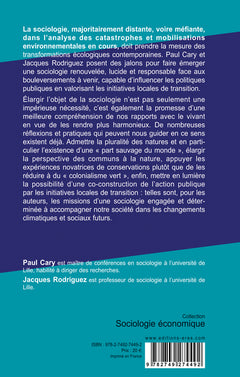 Pour une sociologie enfin écologique