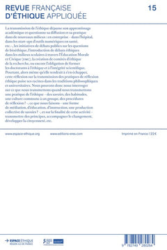 L'éthique hors les murs. Questionner la transmission des pratiques de l'éthique