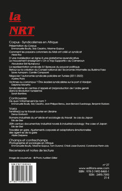 NRT 27 - Syndicalismes en Afrique