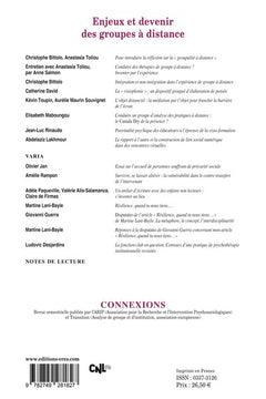 Connexions 121 - Enjeux et devenir des groupes à distance