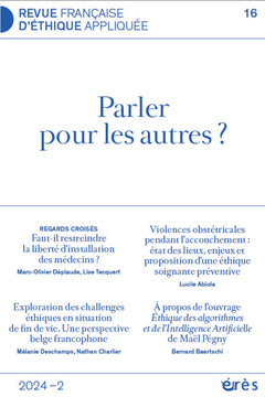 RFEA n°16 : Parler pour les autres ?