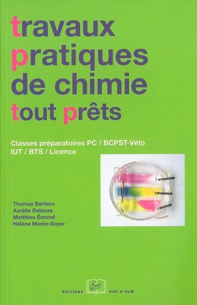 Travaux pratiques de chimie tout prêts